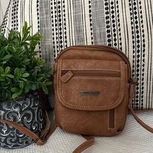 Multi Sac Brown Crossbody Bag NWOT